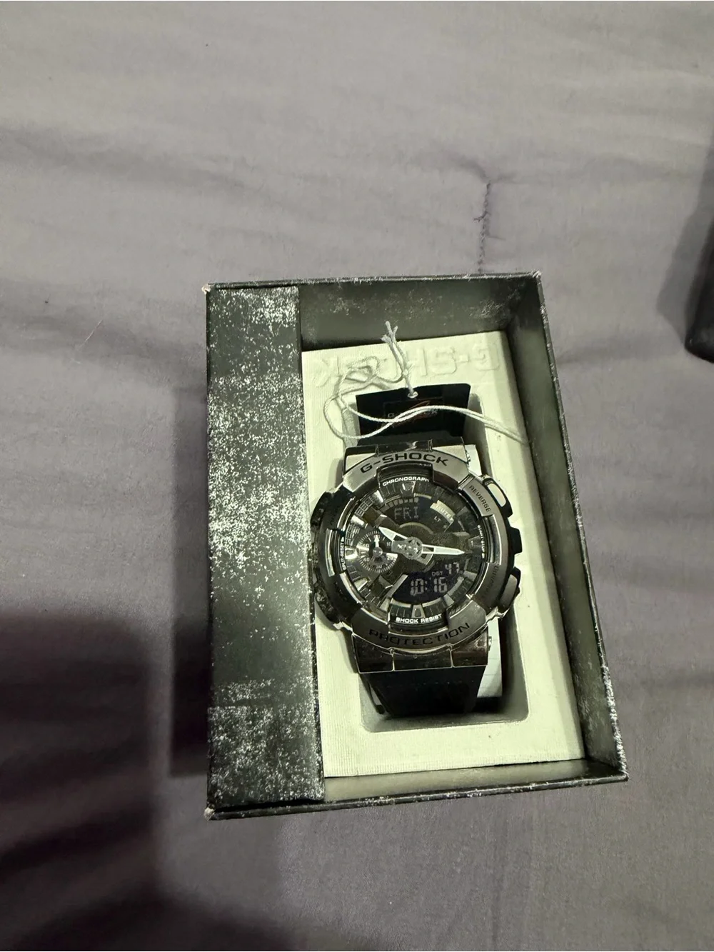 G-Shock Silver and Black Analog-Digital Men's Watch